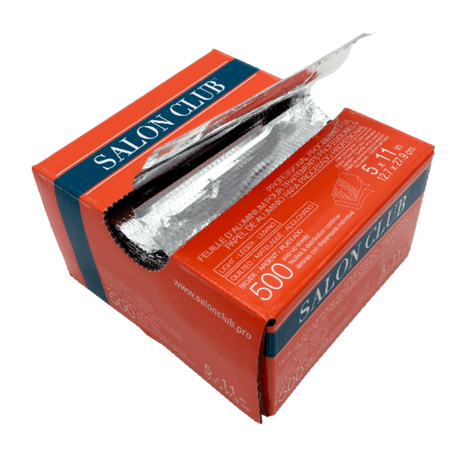 SALON CLUB SIGNATURE - 500 SHEETS - 5"x11" - POP UP FOIL (13micron), TEXTURE QUILTED - tfusionsupplySalon Club